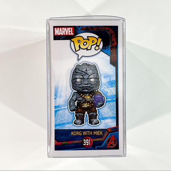 Marvel Thor Ragnarok Korg with Miek #391 Funko Pop! 2018 Limited Exclusive - Picture 4 of 7